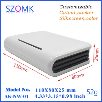 

plastic router wifi electronics enclosure abs swith housing for pcb (5pcs) 110*80*25mm shenzhen plastic box enclosure electronic