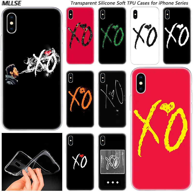 حار يكند XO شعار الأزياء غطاء حافظة من السيليكون ل فون 7 8 زائد 6 6 s زائد 5 5 s SE X XR XS ماكس TPU لينة الهاتف حالات