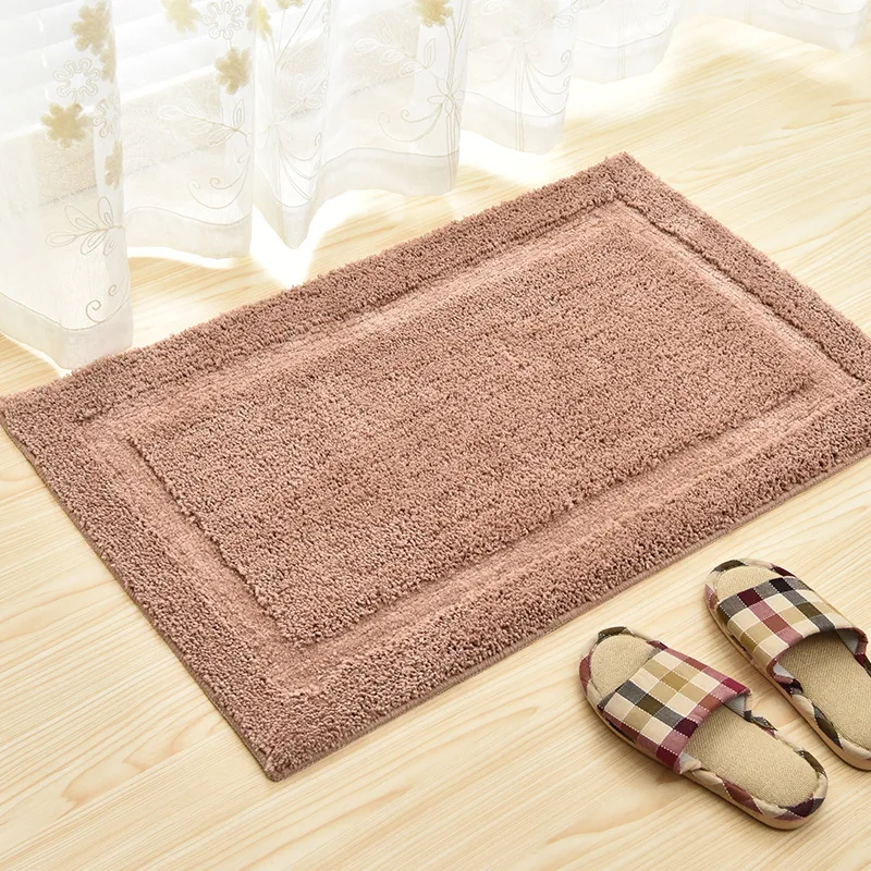 1PCS Microfiber Bath Mat 7 Solid Color Bathroom/Shower Toilet Carpet Home WC Rug Non-slip Hallway Floor Kitchen Mat 50*80cm