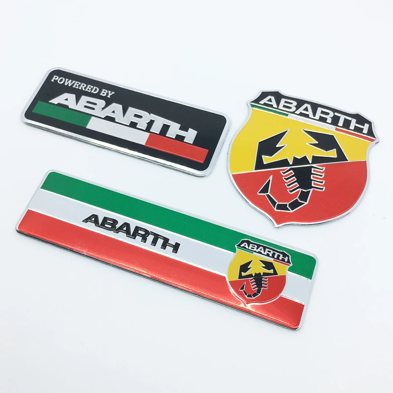 FTDF стайлинга автомобилей 3D Алюминиевые наклейки для Abarth эмблема значок наклейка Скорпион всех Fiat Abarth Punto 124/125/125/500