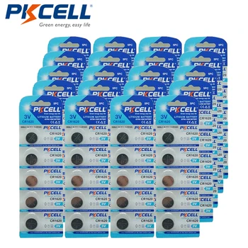 

100Pcs CR1620 3V Lithium Button Cell Coin Battery for Scales Calculator Remote Watch Toys PKCELL