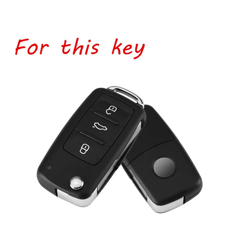 Aluminum-Alloy-Key-Case-Cover-For-VW-Volkswagen-Golf-4-5-6-Bora-Jetta-Polo-Passat
