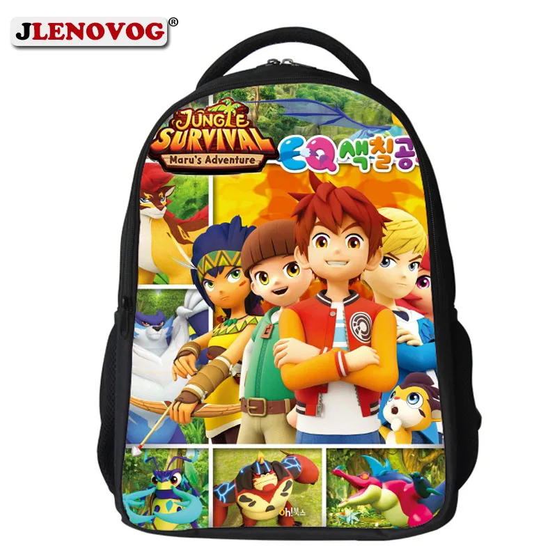 

Big Jungle Survival Maru's Adventure School Bag Large Backpack Carton Hero SchoolBag Book Bags Backpacks for Boys Girls Mochila