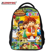 Big Jungle Survival Maru's Adventure School Bag Large Backpack Carton Hero SchoolBag Book Bags Backpacks for Boys Girls Mochila