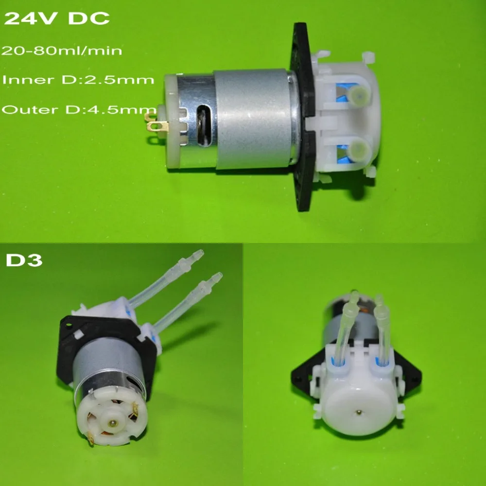 

DC 24V D3 Lab Dosing Pump Peristaltic Head For Lab Chemical Water Liquid