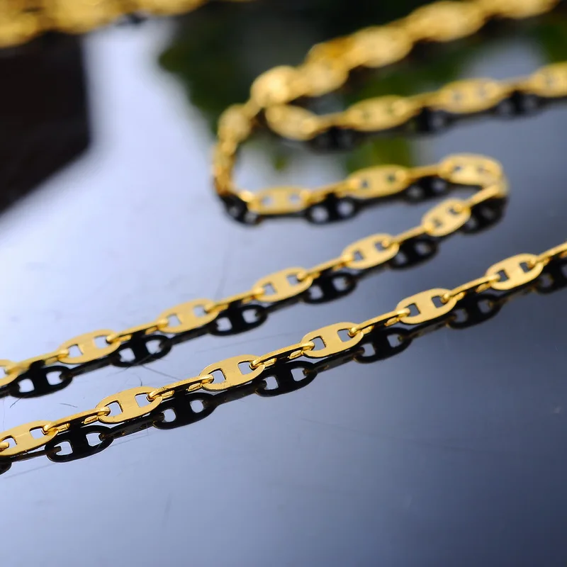 1 шт. цепочка из нержавеющей стали золотого цвета длина 51 см|stainless steel necklace|steel