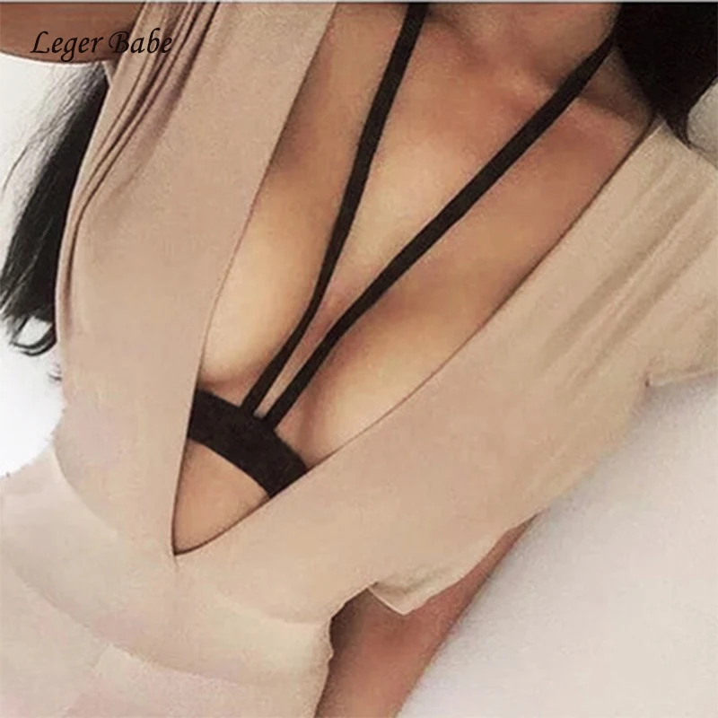 

Leger Babe Strappy Black Halter Crop Tops 2018 Newest Design Sexy Crop Top Elastic Rayon Short Casual Party Bandage Crop Top