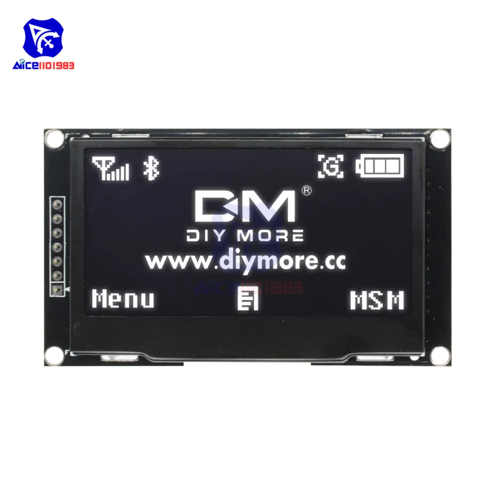 2,42 дюймов 128X64 OLED ЖК-дисплей Дисплей модуль SSD1309 12864 7-контактный SPI/IIC I2C серийный Интерфейс для Arduino UNO R3 C51