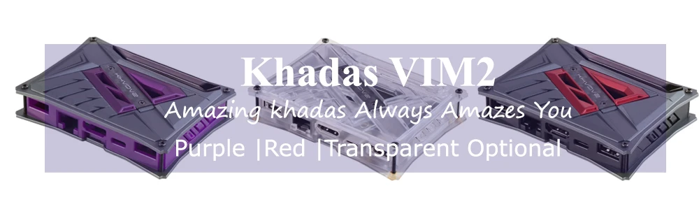 Khadas VIM2 Max с открытым исходным кодом Восьмиядерный ТВ коробка 2G/3g ram DDR4 16G/32 GB/64 GB SBC 2x2 MIMO WiFi Amlogic S912 Android/Ubuntu ТВ коробка