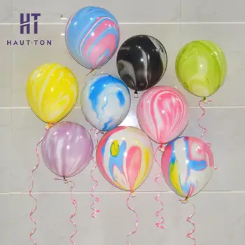 

Approx 100PCs/Bag Balloon Birthday Wedding Party Decoration Agate Balloons Floral Balloons Bar KTV Background Decal F