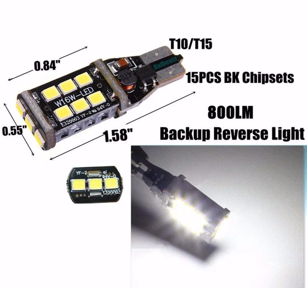 T10 Автомобильные светодиодные лампы без ошибок CANBUS 15 SMD белый W5W боковой