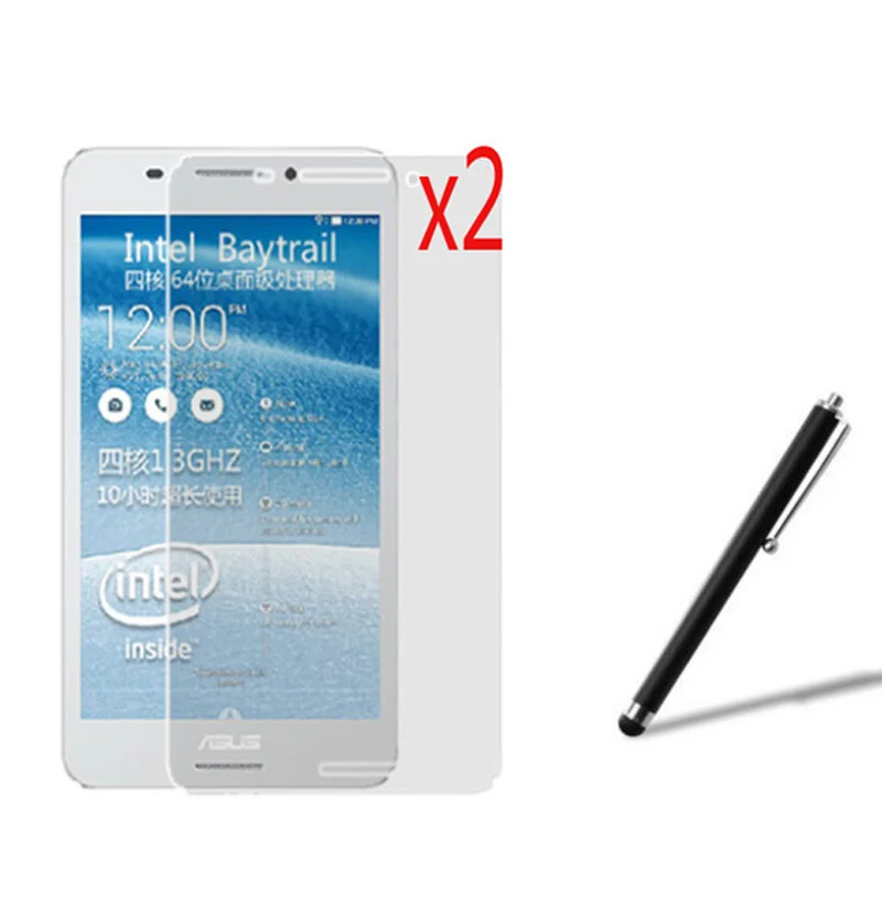 3in1 2x Clear Films LCD Screen Protector Protective Film Guards +1x Stylus For Asus FonePad 7 FE375CG FE7530CXG FE375 K019 | Компьютеры и
