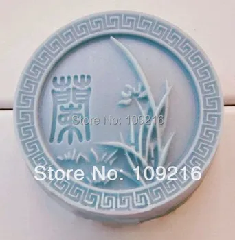 

1pcs Chinoiserie Orchid (zx1560) Silicone Handmade Soap Mold Crafts DIY Mold