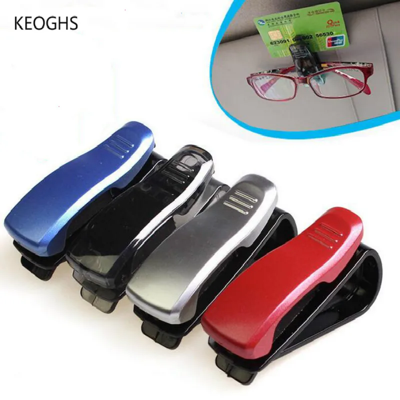 BLACK RED BLUE SILVER sunglass holder for car eyeglass glasses holder