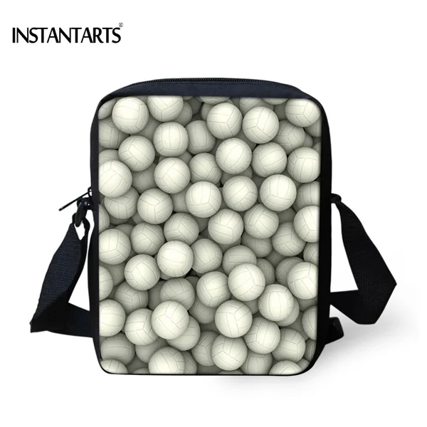 INSTANTARTS/мини-сумки для мальчиков, крутые сумки высокого качества с принтом в виде шариков, сумки через плечо, модная известная Брендовая детская сумка-мессенджер - Цвет: CC2324E