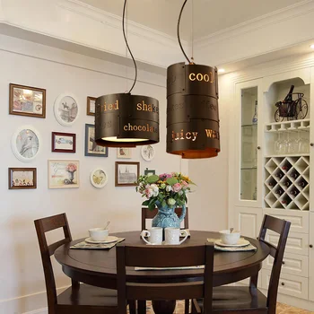 

Loft personality retro Cafe Restaurant chandelier English bar aisle decorative wrought iron Chandelier