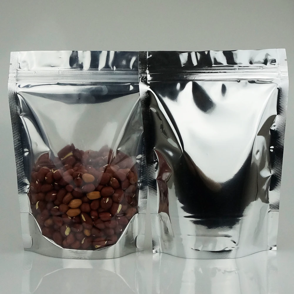 

24*37cm Stand translucent aluminium ziplock bag