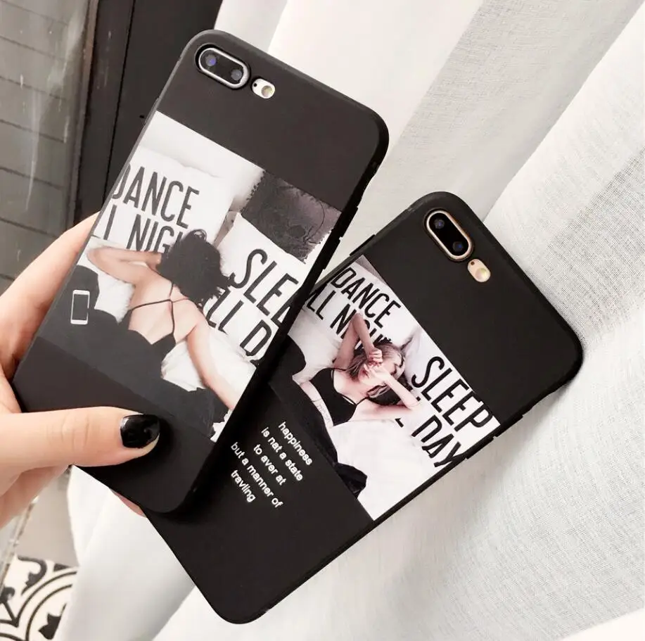 

Fashion Sexy Hot Girl back Phone Case For iPhone X 8 7 6 6s Plus Cute Funny Cartoon sexy back soft Cases For Samsung s6 s7 s8 s9