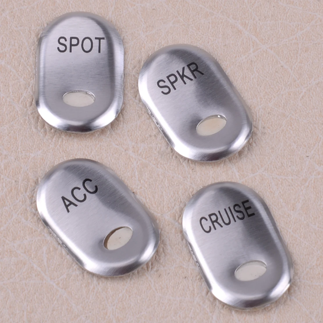 

CITALL New 4Pcs/Set Motorcycle Brushed Rocker Panel Switch Cover Fit For Harley Touring FLHT FLTRSE 2010 2011 2012 2013