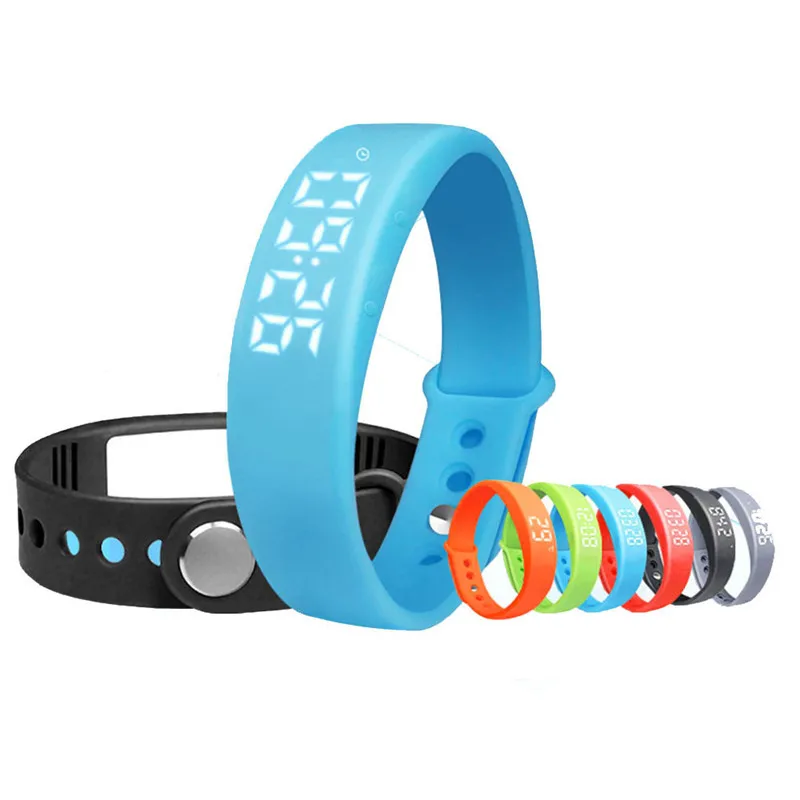 3D Acceleration Sensor Sports Pedometer Smart Bracelet Sleep Health Band Waterproof For iphone Android USB Rechargeable