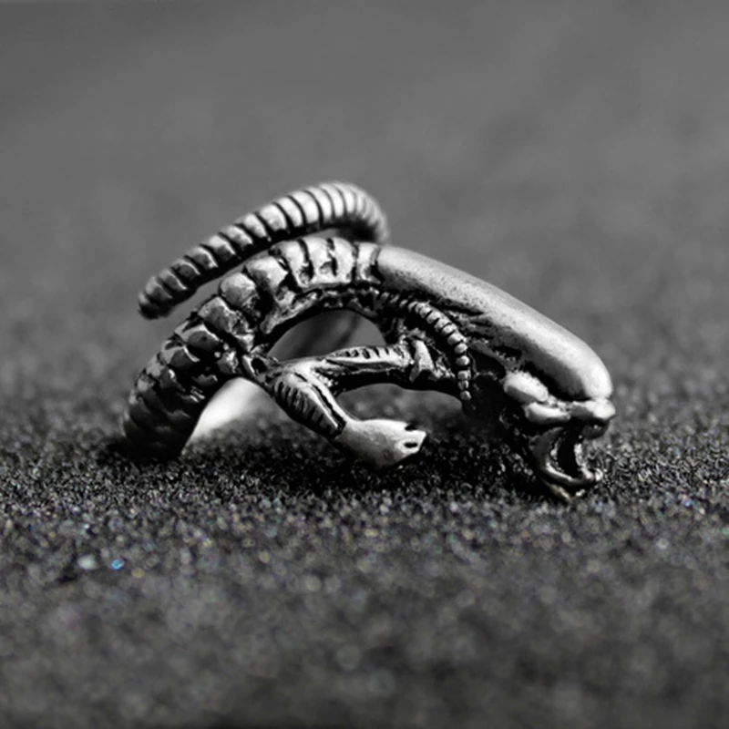 Movie Film Jewelry Ring for Girl Boy Adjustable Ring Inspirational Punk Jewelry Hiphop Gothic Accessory for Graduation Student
