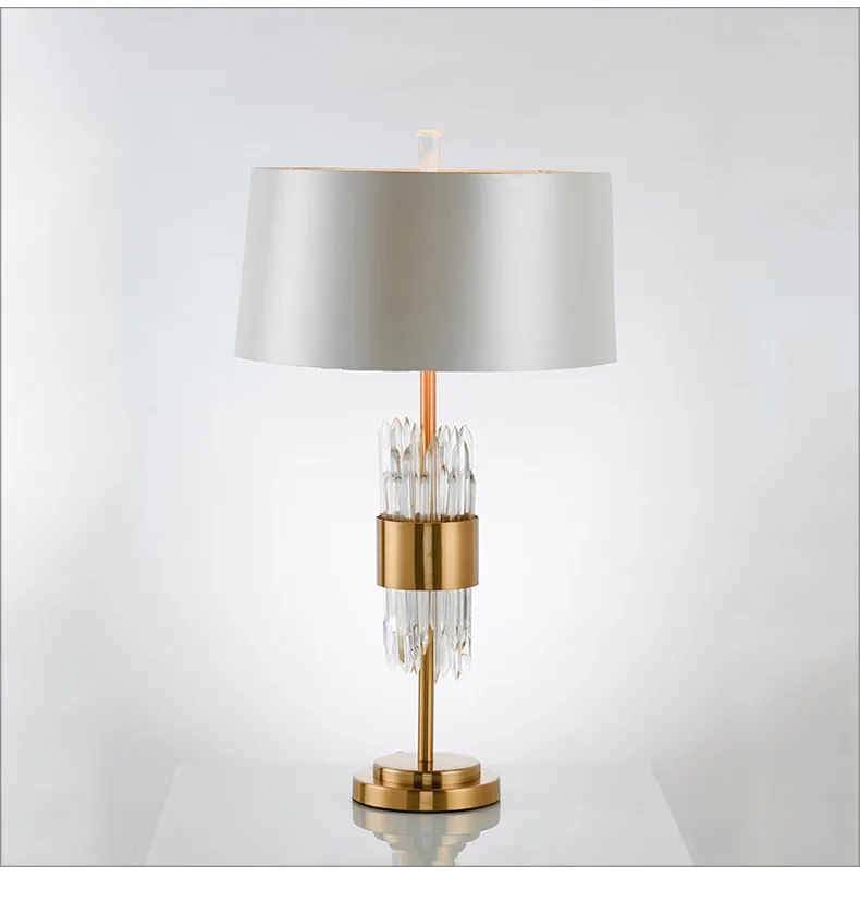 Современная дизайнерская настольная лампа, стеклянные светильники для гостиной, спальни, прикроватная ткань, абажур, Декор, домашнее освещение, Fixtrues E27 110-220 В