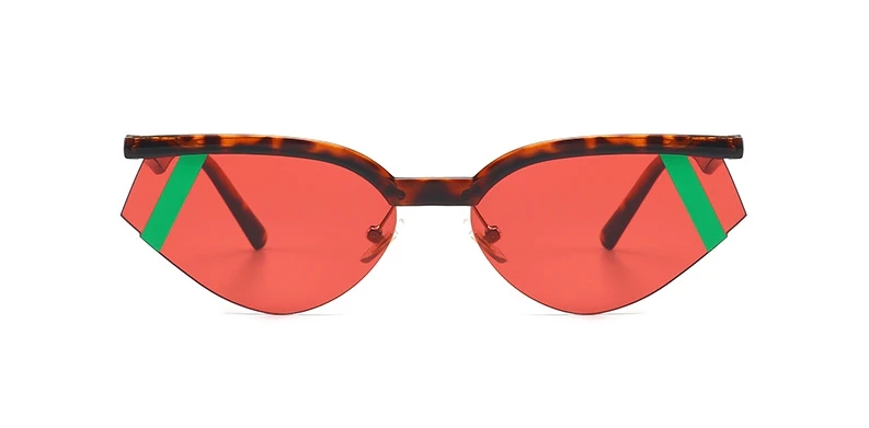Кошачий глаз, полуоправа, индивидуальные солнцезащитные очки для мужчин и женщин, модные Оттенки UV400, винтажные очки 46133