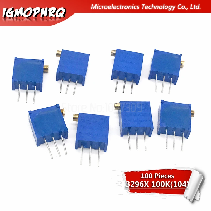 10 шт./лот 3296X 1 104LF 3296X104 100K Ом боковое регулирование многооборотный Подстроечный