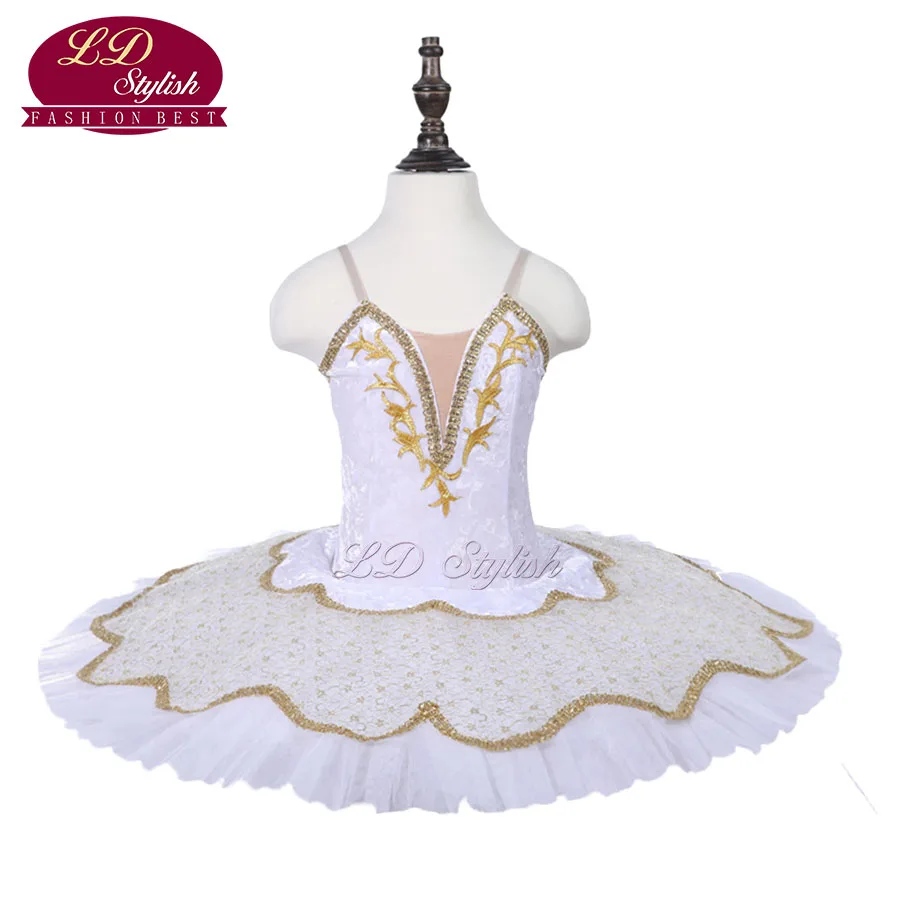 Girls White Ballet Tutu The Yagp Performance Stage Wear Kids Ballet