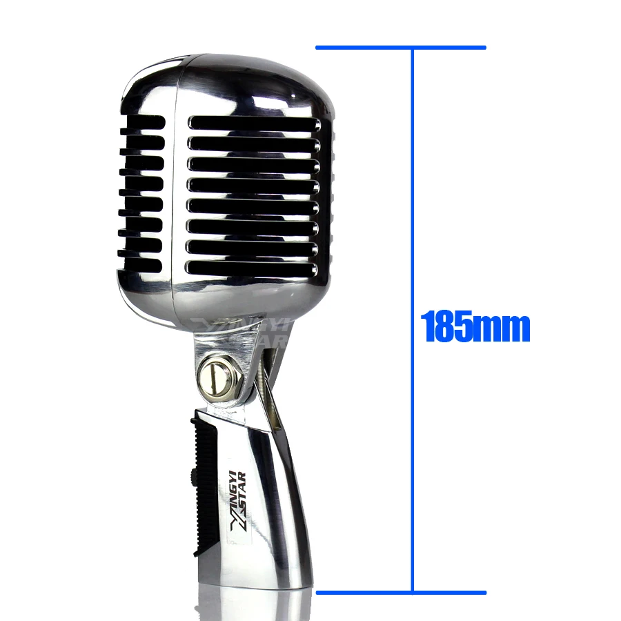 Профессиональный динамик винтажный микрофон стойка и 3,5 мм Джек караоке ретро микрофон для 55SH серии II Видео Запись студия Синг DJ