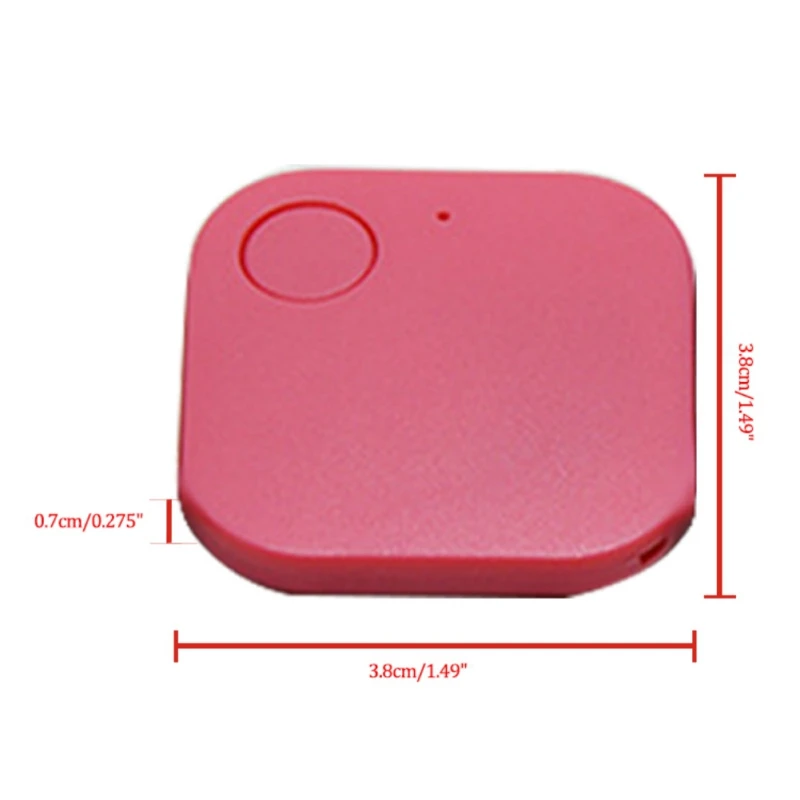 Квадратный локатор Bluetooth трекер для домашних животных сигнализация Беспроводная анти-бирка на случай потери дистанционного селфи спуска затвора для детей сумка кошелек ключи