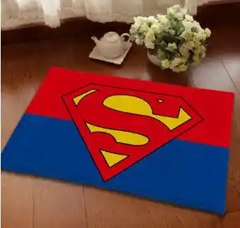 Soft Comfortable Capital America Spiderman Superman Batman Slip Proof Home Carpet Car Floor Mat