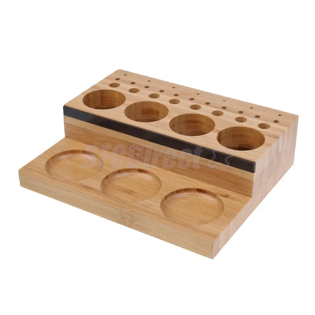 Fly Tying Tool Caddy Wooden Vise Clamp Tool Holder Fishing Fly Tying