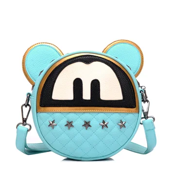 

Kids PU Mickey Handbag Bow Cute Messenger Bag Little Girls Princess Fashion Bag Baby Girls Party Bags SS0138