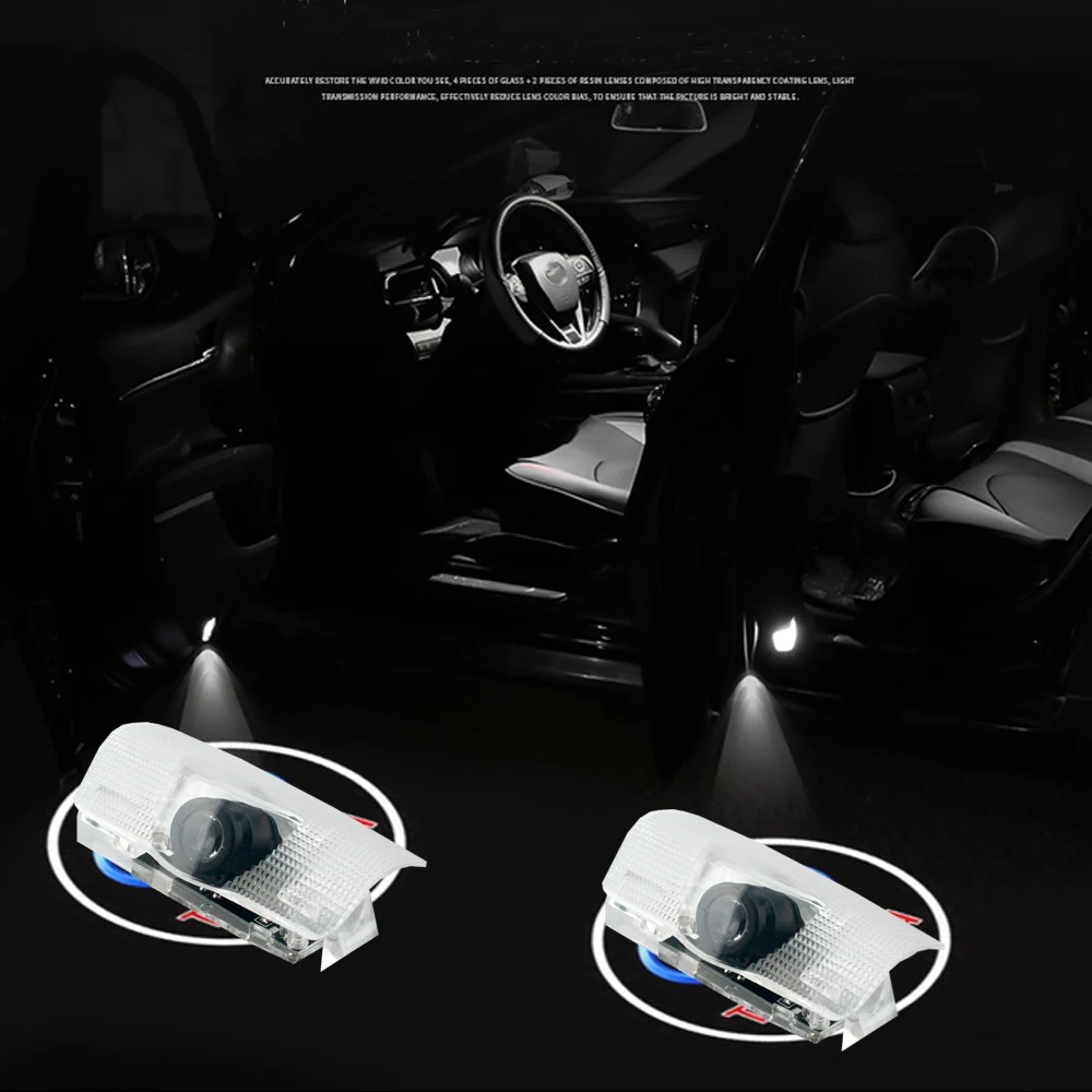 

2Pcs For Toyota Prius Corolla Prado Highlander Camry Reize Crown Car Door Light for Car LED Ghost Shadow Light Courtesy Light