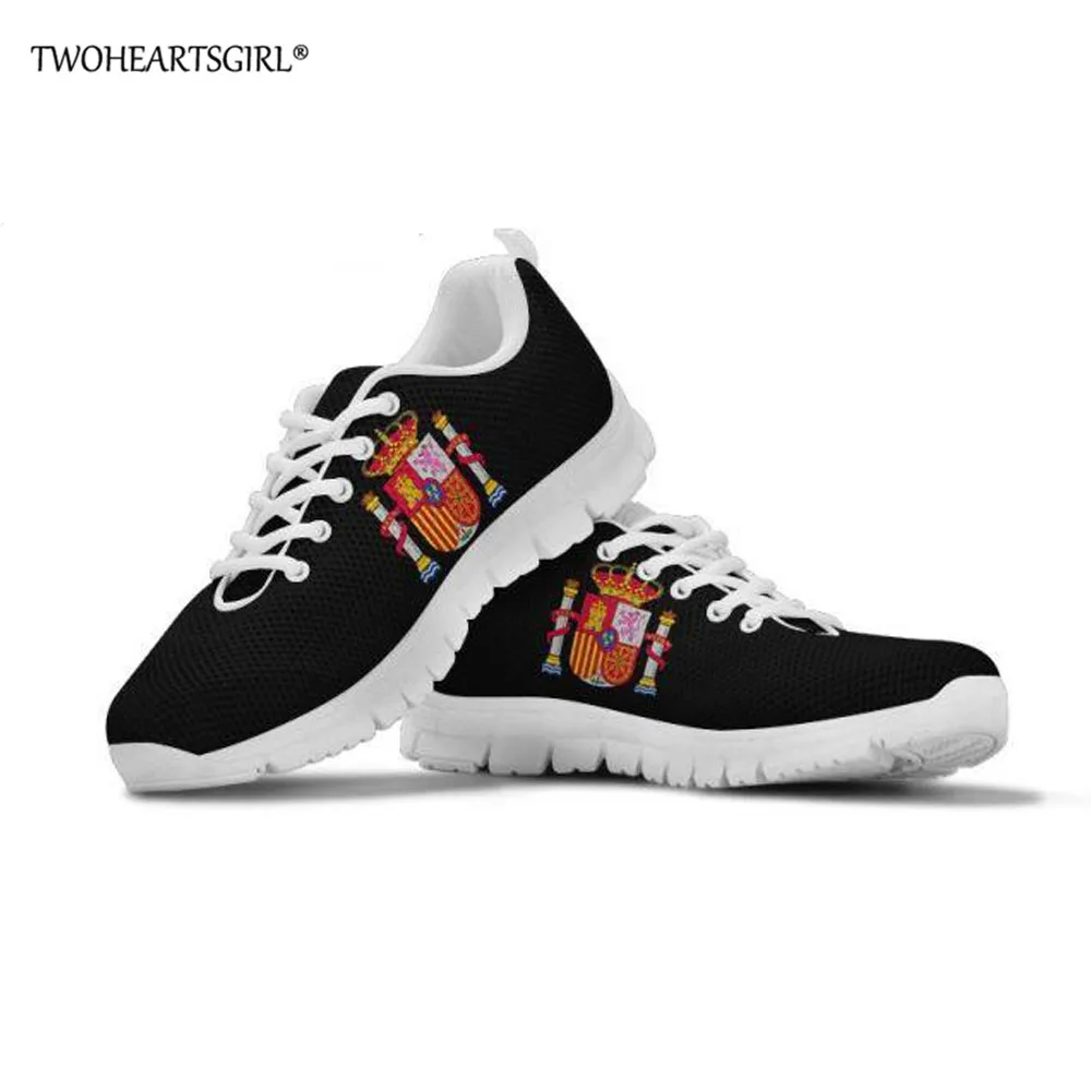 

Twoheartsgirl Spanish Flag Men Casual Vulcanized Shoes Lac-up Men Shoes Comfortable Breathable Walking Sneakers Feminino Zapato