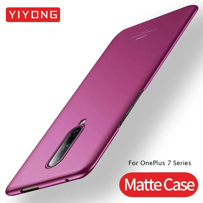 

One Plus 7 Pro 6 T 6T 5 T 5 Case Cover YIYONG Matte Coque For OnePlus 7 Pro 6 T 6T 5 T 5T Case Slim Hard Back Cover OnePlus7 Pro