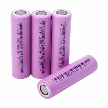 

GTF 3.7V 18650-26F Battery 3.7V 2600mAh Li-ion 18650 Rechargeable battery for flashlight Torch e-cigarette