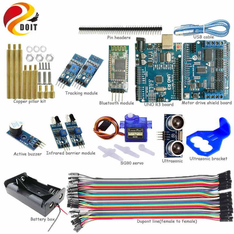 Комплект управления Bluetooth с платой UNO R3 для Arduino щит привода двигателя и
