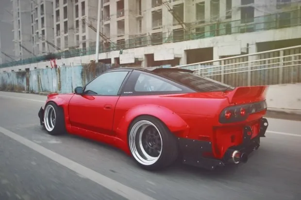 Передняя губа FRP для 180SX RPS13 Rocket Bunny V2 всего тела Наборы Стекло волокна