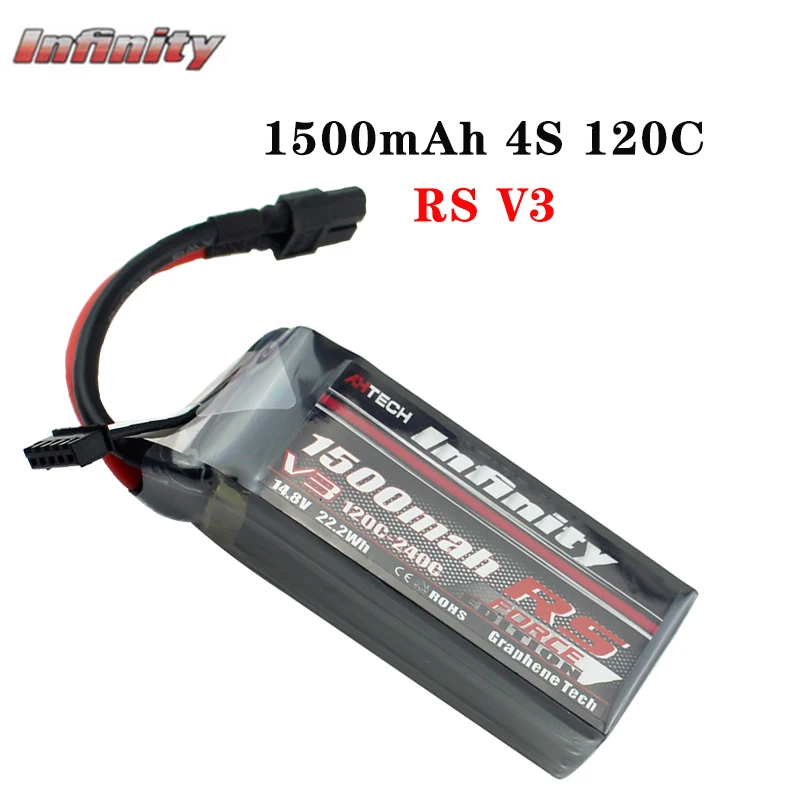 Батарея Infinity LiPo 1500mAh 4S 120C-240C 14 8 V RS V3 с разъемом XT60 RC Lipo | Игрушки и хобби
