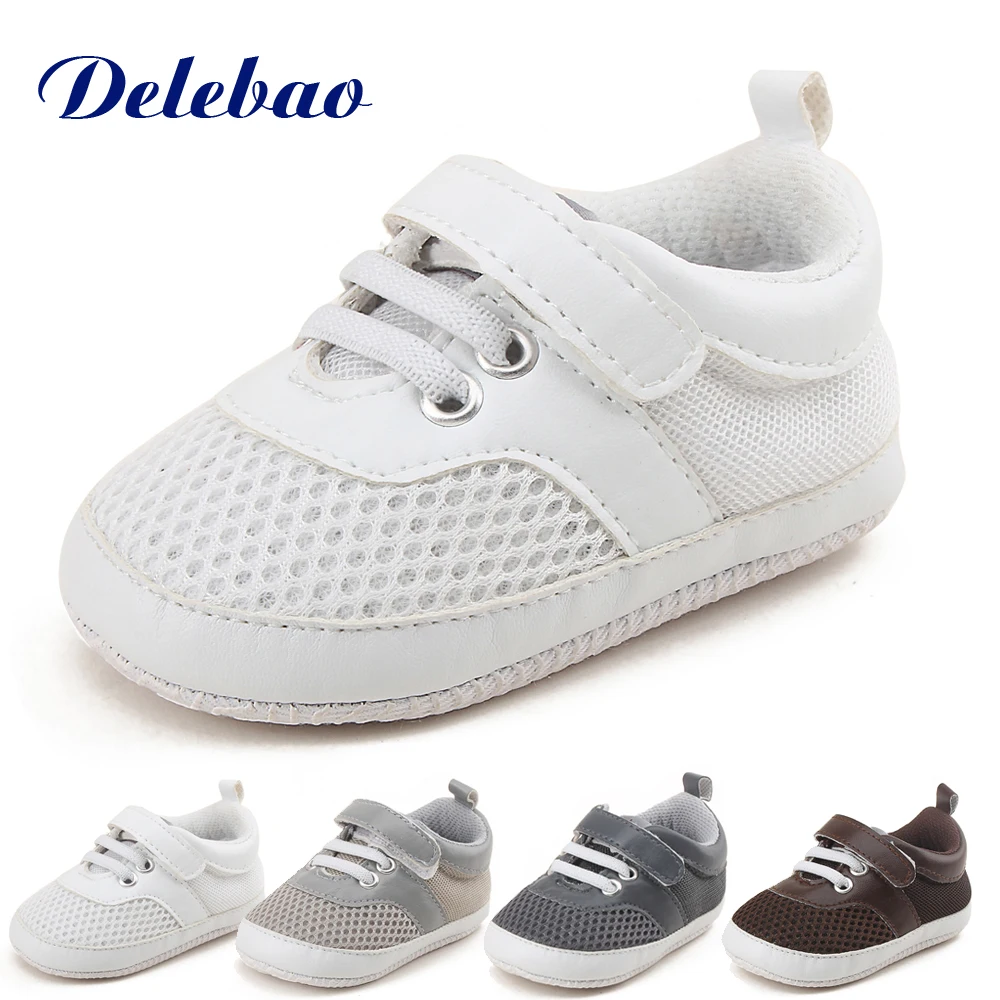 

Delebao Air Mesh Soft Baby Shoes Soft Sole Infant Toddler Hook & Loop Non-slip First Walkers
