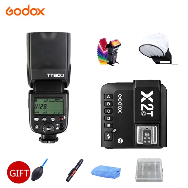 

Godox Flash Speedlite TT600 TT600S 2.4G Wireless TTL+ X2T-C/N/S/F/O Trigger Bluetooth by Phone for Canon Nikon sony fuji olympus