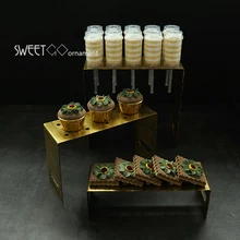 Винтажная Золотая подставка для десерта торта с эффектом пуш-ап, инструменты для торта, вечерние Инструменты для торта, свадебный стол, помадка пирожные