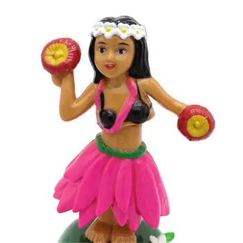 

Solar Dancing Hawaii Girl Hula Shaking Head Toy Dancing Doll Hawaii Swinging Animated Car Accessories Solar Power Toy