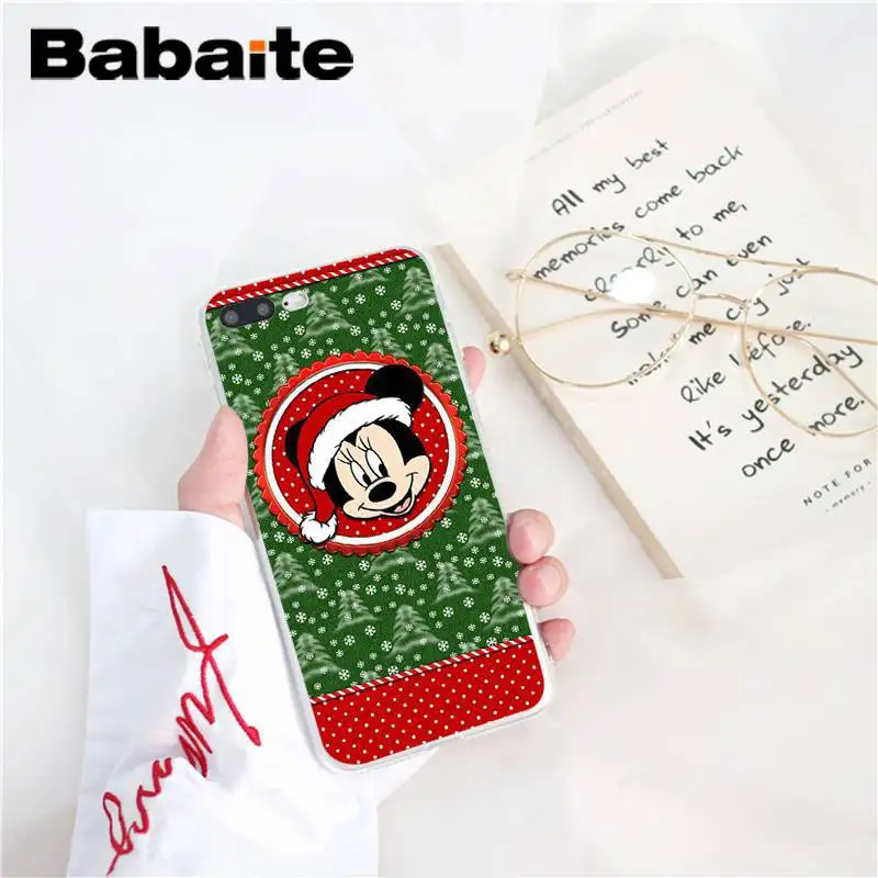 Babaite Рождество Микки Минни DIY Роскошный чехол для iPhone 8 7 6 6S Plus X XS MAX 5 5S SE XR 10 11 11pro 11promax чехол Капа - Цвет: A4