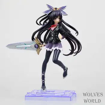 

NEW 21CM 1pc Anime Date A Live Tohka Yatogami Princess PVC figure toy with uniform doll model for collection