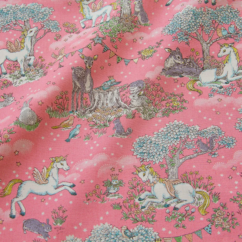 

50cm*110cm Japanese Kokka Oxford Cotton Fabric Patchwork Quilting Cloth Fabric Textile For Sewing Unicorn A