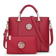 Новые 2 шт. сумки в европейском и американском стиле курьерская женская сумка брендовая дизайнерская женская сумка через плечо и кошелек bolsa