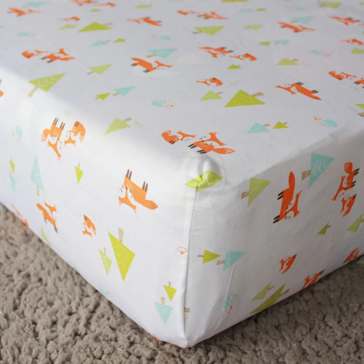 7 Pcs Prairie Fox Baby Bedding Set Baby Cradle Crib Cot Bedding